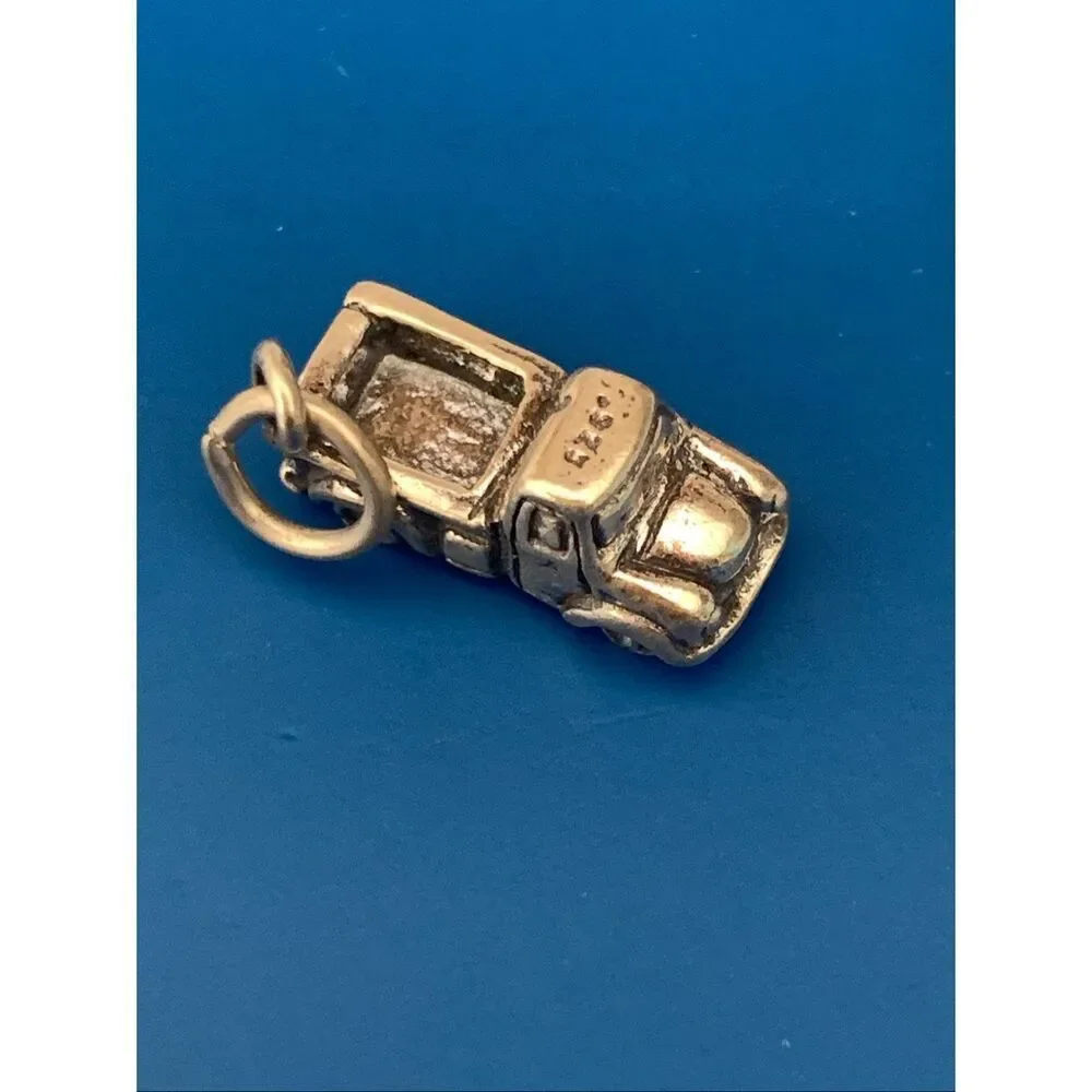 .925 Truck Sterling Silver Jewelry Charm #transportation #truck